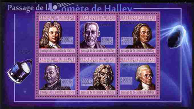 Guinea - Conakry 2010 Halley's Comet perf sheetlet containing 6 values unmounted mint
