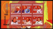 Guinea - Conakry 2010 80th Birthday of Buzz Aldrin #2 perf sheetlet containing 6 values unmounted mint