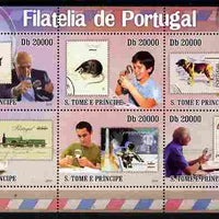 St Thomas & Prince Islands 2010 Stamp On Stamp - Stamps of Portugal perf sheetlet containing 6 values unmounted mint