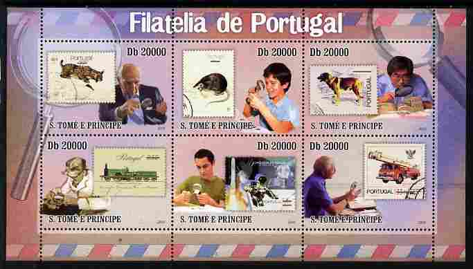 St Thomas & Prince Islands 2010 Stamp On Stamp - Stamps of Portugal perf sheetlet containing 6 values unmounted mint