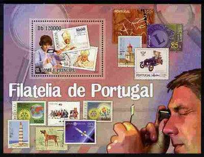 St Thomas & Prince Islands 2010 Stamp On Stamp - Stamps of Portugal perf m/sheet unmounted mint