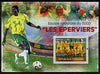 Togo 2010 National Football Team - The Hawks perf m/sheet unmounted mint