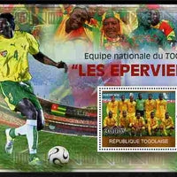 Togo 2010 National Football Team - The Hawks perf m/sheet unmounted mint