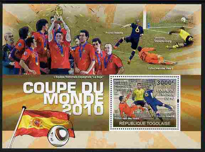 Togo 2010 Football World Cup #2 perf m/sheet unmounted mint