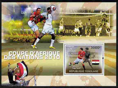 Togo 2010 Football Africa Cup of Nations #2 perf m/sheet unmounted mint