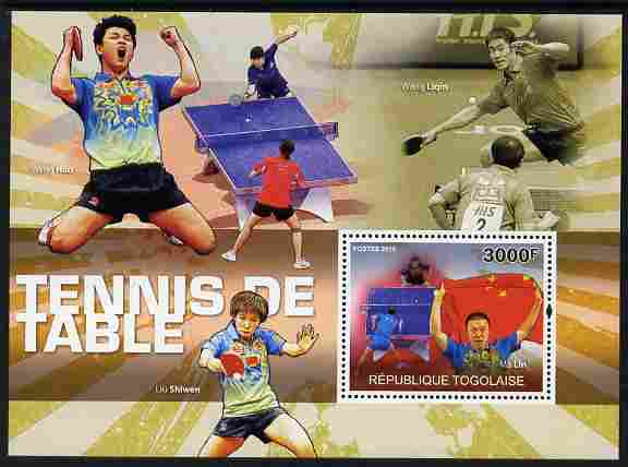Togo 2010 Table Tennis perf m/sheet unmounted mint