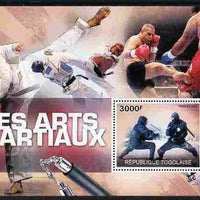 Togo 2010 Martial Arts perf m/sheet unmounted mint