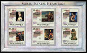 Mozambique 2010 The State Hermitage Museum perf sheetlet containing 6 values unmounted mint