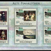 Mozambique 2010 Art Museum of Munich perf sheetlet containing 6 values unmounted mint