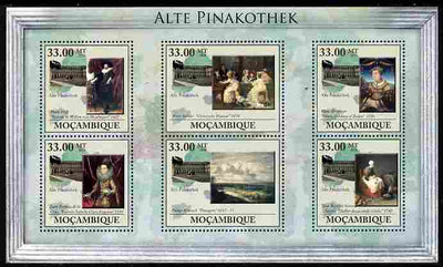 Mozambique 2010 Art Museum of Munich perf sheetlet containing 6 values unmounted mint