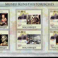 Mozambique 2010 Museum of Art History of Vienna perf sheetlet containing 6 values unmounted mint