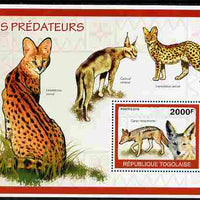 Togo 2010 Predators #1 perf m/sheet unmounted mint