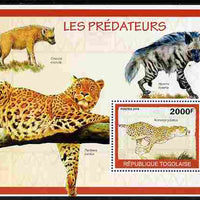 Togo 2010 Predators #2 perf m/sheet unmounted mint