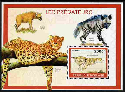 Togo 2010 Predators #2 perf m/sheet unmounted mint