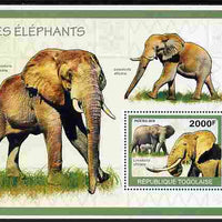 Togo 2010 Elephants perf m/sheet unmounted mint