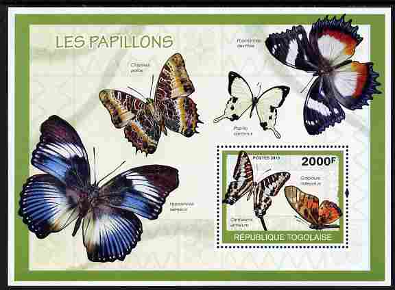 Togo 2010 Butterflies perf m/sheet unmounted mint