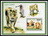 Togo 2010 Lions perf m/sheet unmounted mint