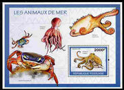 Togo 2010 Sea Life perf m/sheet unmounted mint