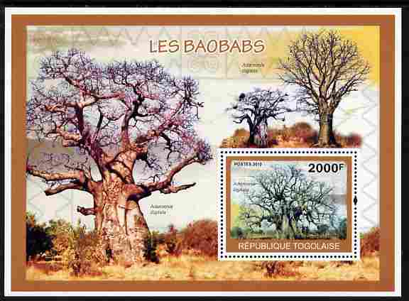 Togo 2010 Baobab Trees perf m/sheet unmounted mint