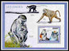Togo 2010 Monkeys perf m/sheet unmounted mint