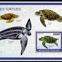 Togo 2010 Turtles perf m/sheet unmounted mint
