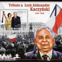 Guinea - Bissau 2010 Tribute to Lech Kaczynski (president of Poland) perf m/sheet unmounted mint