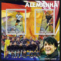 Guinea - Bissau 2010 Footbal World Cup - Germany perf sheetlet containing 2 values unmounted mint