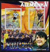 Guinea - Bissau 2010 Footbal World Cup - Germany perf sheetlet containing 2 values unmounted mint