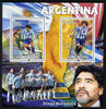 Guinea - Bissau 2010 Footbal World Cup - Argentine perf sheetlet containing 2 values unmounted mint