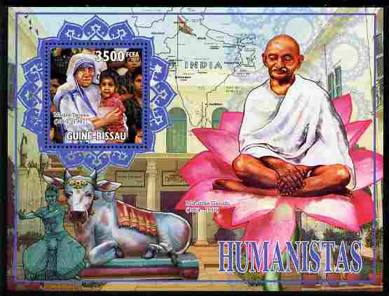 Guinea - Bissau 2010 Mahatma Gandhi perf m/sheet unmounted mint