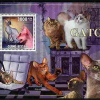 Guinea - Bissau 2010 Domestic Cats perf m/sheet unmounted mint