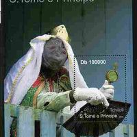 St Thomas & Prince Islands 2010 Culture ofSt Thomas - Costumes #2 perf m/sheet unmounted mint