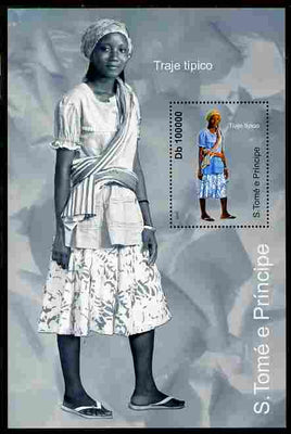 St Thomas & Prince Islands 2010 Culture ofSt Thomas - Costumes #3 perf m/sheet unmounted mint