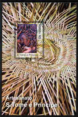 St Thomas & Prince Islands 2010 Handicrafts ofSt Thomas #2 perf m/sheet unmounted mint