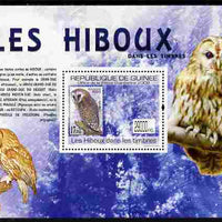 Guinea - Conakry 2009 Stamp on Stamp - Owls perf m/sheet unmounted mint Michel BL 1767