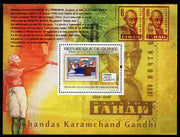 Guinea - Conakry 2009 Stamp on Stamp - Gandhi perf m/sheet unmounted mint