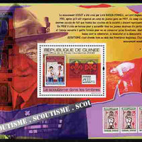 Guinea - Conakry 2009 Stamp on Stamp - Scouts perf m/sheet unmounted mint