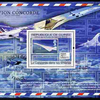 Guinea - Conakry 2009 Stamp on Stamp - Concorde perf m/sheet unmounted mint