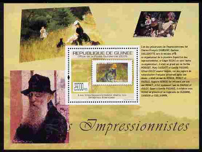 Guinea - Conakry 2009 Stamp on Stamp - The Impressionists perf m/sheet unmounted mint