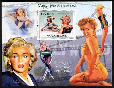 Mozambique 2009 Marilyn Monroe perf m/sheet unmounted mint Michel BL 270
