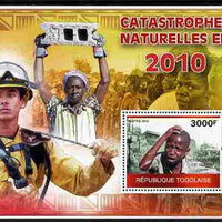 Togo 2010 Natural Disasters in 2010 perf m/sheet unmounted mint Michel BL 526