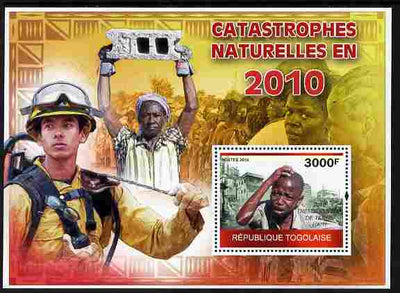 Togo 2010 Natural Disasters in 2010 perf m/sheet unmounted mint Michel BL 526