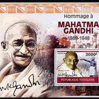 Togo 2010 Mahatma Gandhi perf m/sheet unmounted mint Michel BL 515