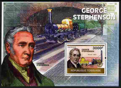 Togo 2010 George Stephenson perf m/sheet unmounted mint Michel BL 511