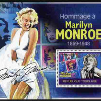 Togo 2010 Marilyn Monroe perf m/sheet unmounted mint Michel BL 517
