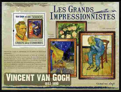 Comoro Islands 2009 Impressionists - Van Gogh perf m/sheet unmounted mint Michel BL 558