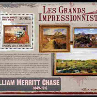 Comoro Islands 2009 Impressionists - William Merrit Chase perf m/sheet unmounted mint Michel BL 551