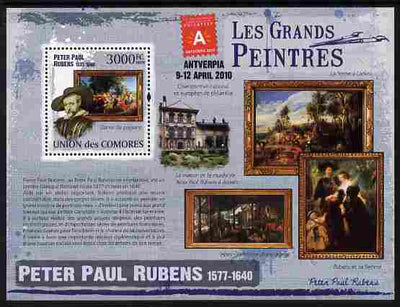 Comoro Islands 2009 Impressionists - Peter Paul Rubens perf m/sheet unmounted mint