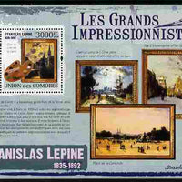 Comoro Islands 2009 Impressionists - Stanislas Lepine perf m/sheet unmounted mint Michel BL 548