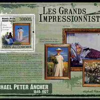 Comoro Islands 2009 Impressionists - Michael Peter Ancher perf m/sheet unmounted mint Michel BL 535
